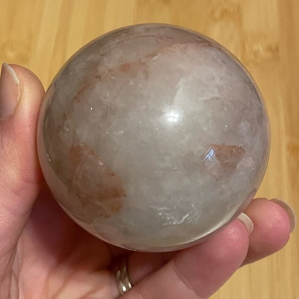 Fire Quartz Sphere #2 - Picture 4 of 6